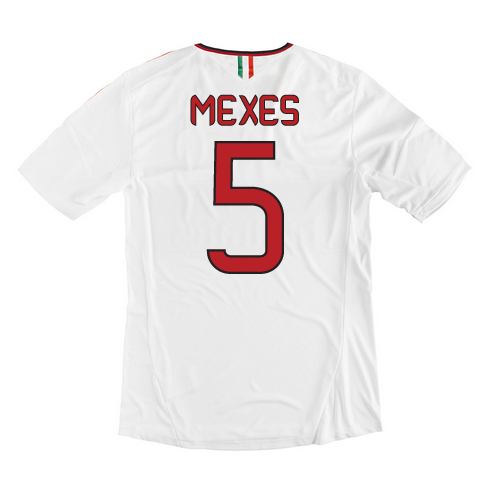 13-14 AC Milan 5 Mexes Away White Soccer Shirt - Official Replica 404