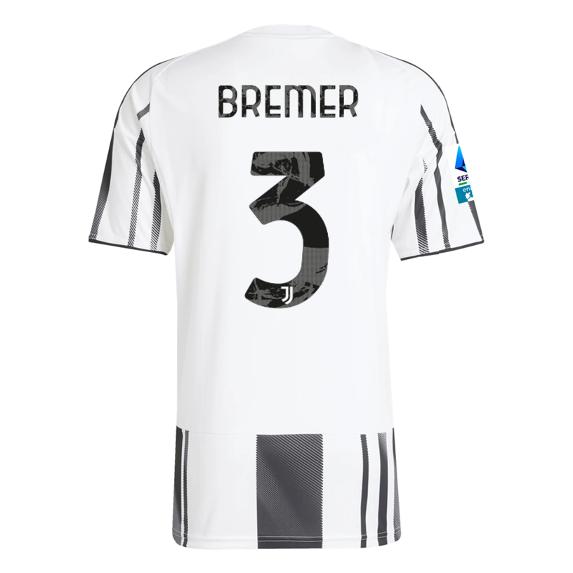 Juventus Bremer 2025-2026 Ser Home Jersey – Authentic Shirt