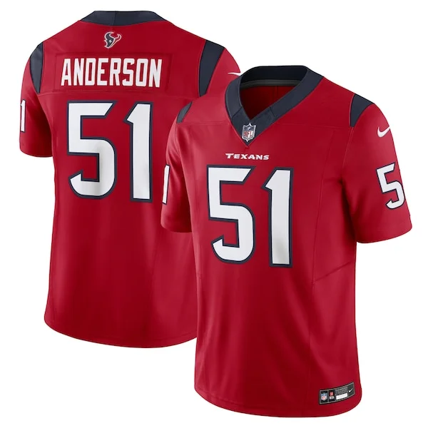 None Will Anderson Limited Jersey - Red | NFL Player Jersey | NFL Foot