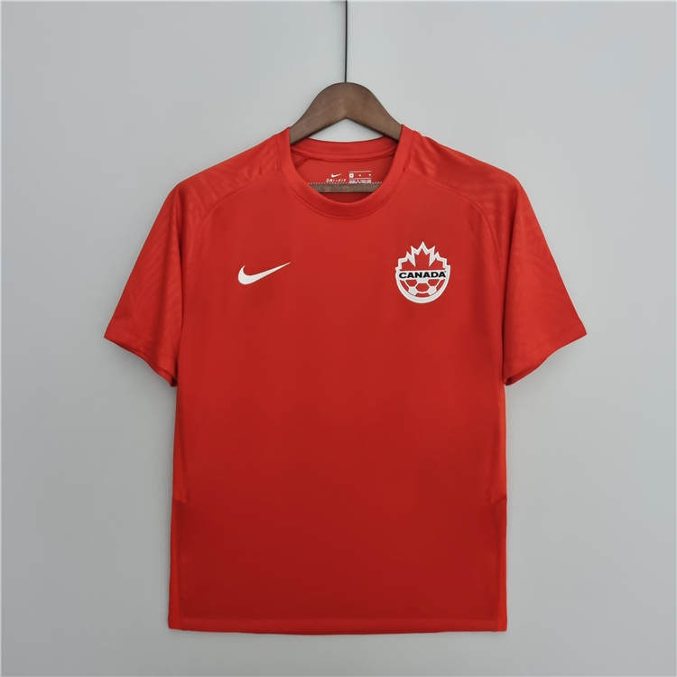 Canada World Cup 2022 Home Red Soccer Jersey Soccer Shirt - World Cup