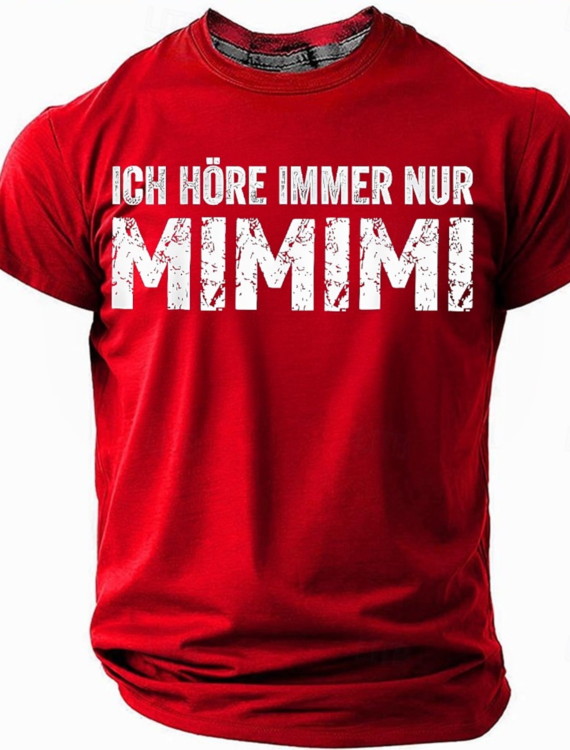Men's Graphic T-Shirt: Funny 'Ich Höre Immer Nur Mimimi' German Saying, Short Sleeve Lifestyle Humor Tee
