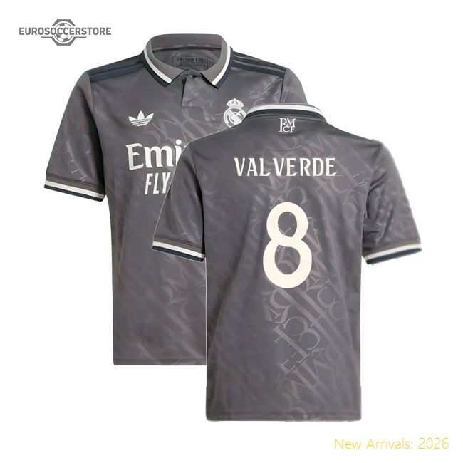 First-class Real Madrid Third Valverde Jersey 2024-2025 Comfortable