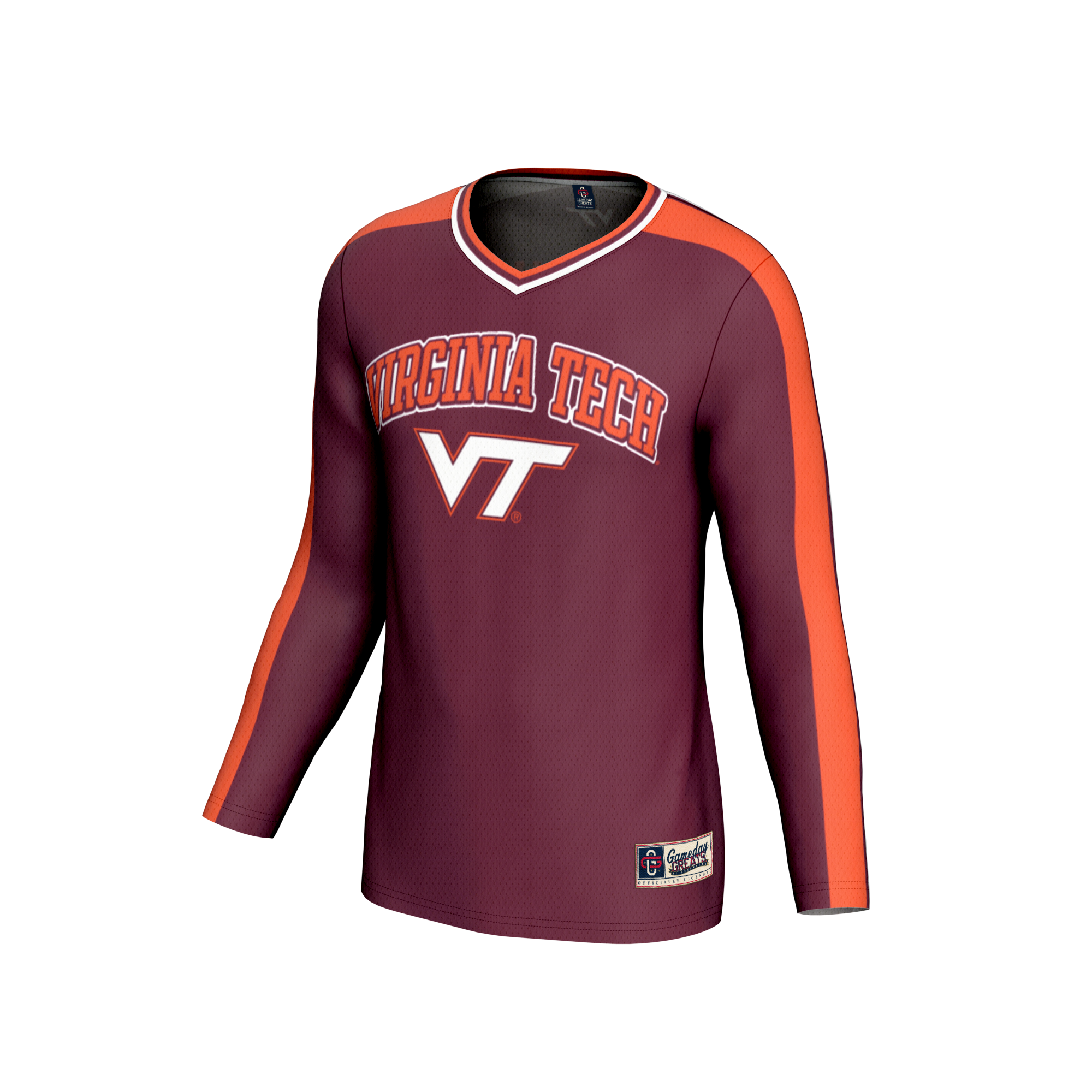 [NJP] Virginia Tech Hokies GameDay Greats Youth NIL Pick-A-Player Collegiate Women's Volleyball Lightweight Fashion Jersey - Maroon