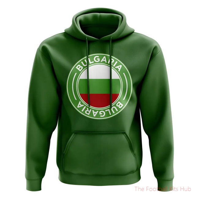 Men Bulgaria Football Badge Hoodie (Green)