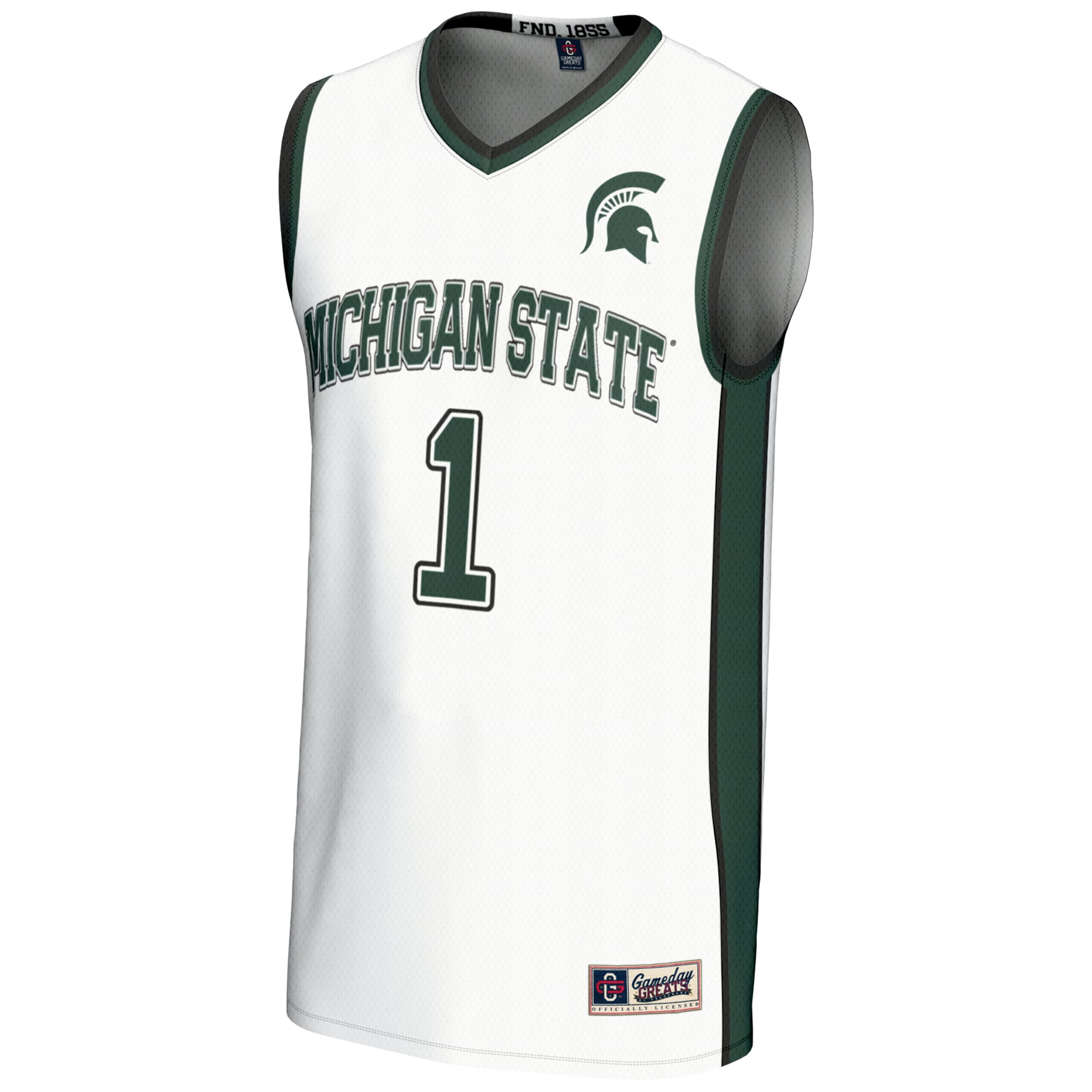 [DDG] Michigan State Spartans GameDay Greats Lightweight Basketball Jersey - White
