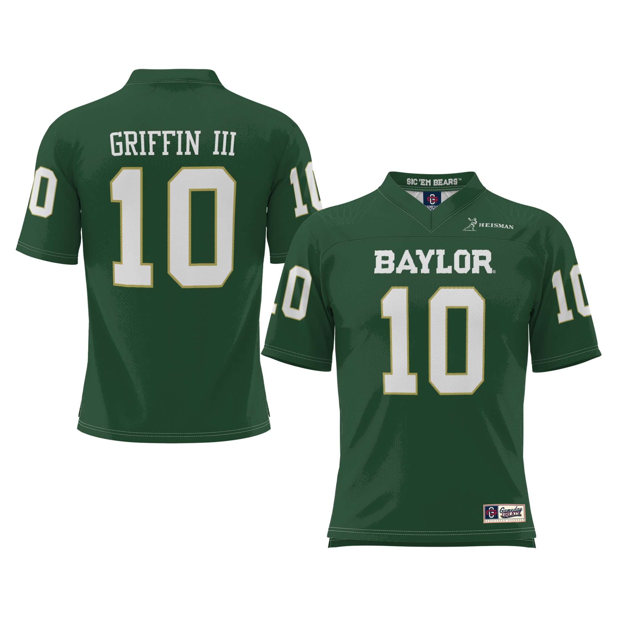 Robert Griffin III Baylor Bears GameDay Greats Youth Heisman 26/27 Football Jersey - Green