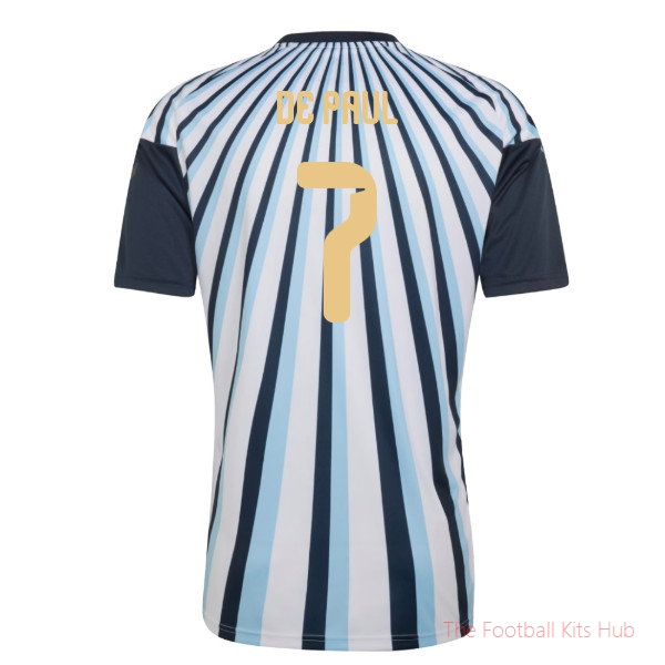 Stadium Argentina 2026-2027 Home Pre-Match Shirt (De Paul 7)