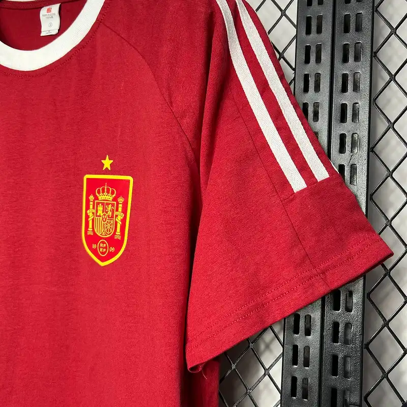 Spain Euro Retro Style Soccer retro kit