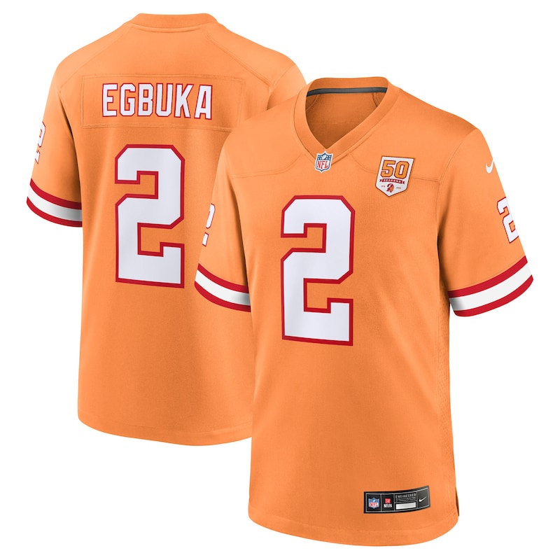 None Emeka Egbuka TB Buccaneers Powerful Premium Material Jersey
