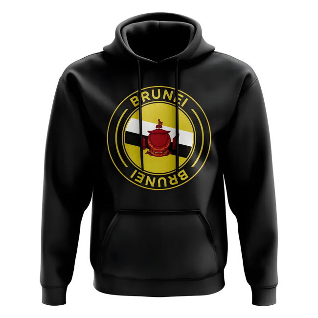 Climate-Control Limited-Edition Brunei Football Badge Hoodie (Black)