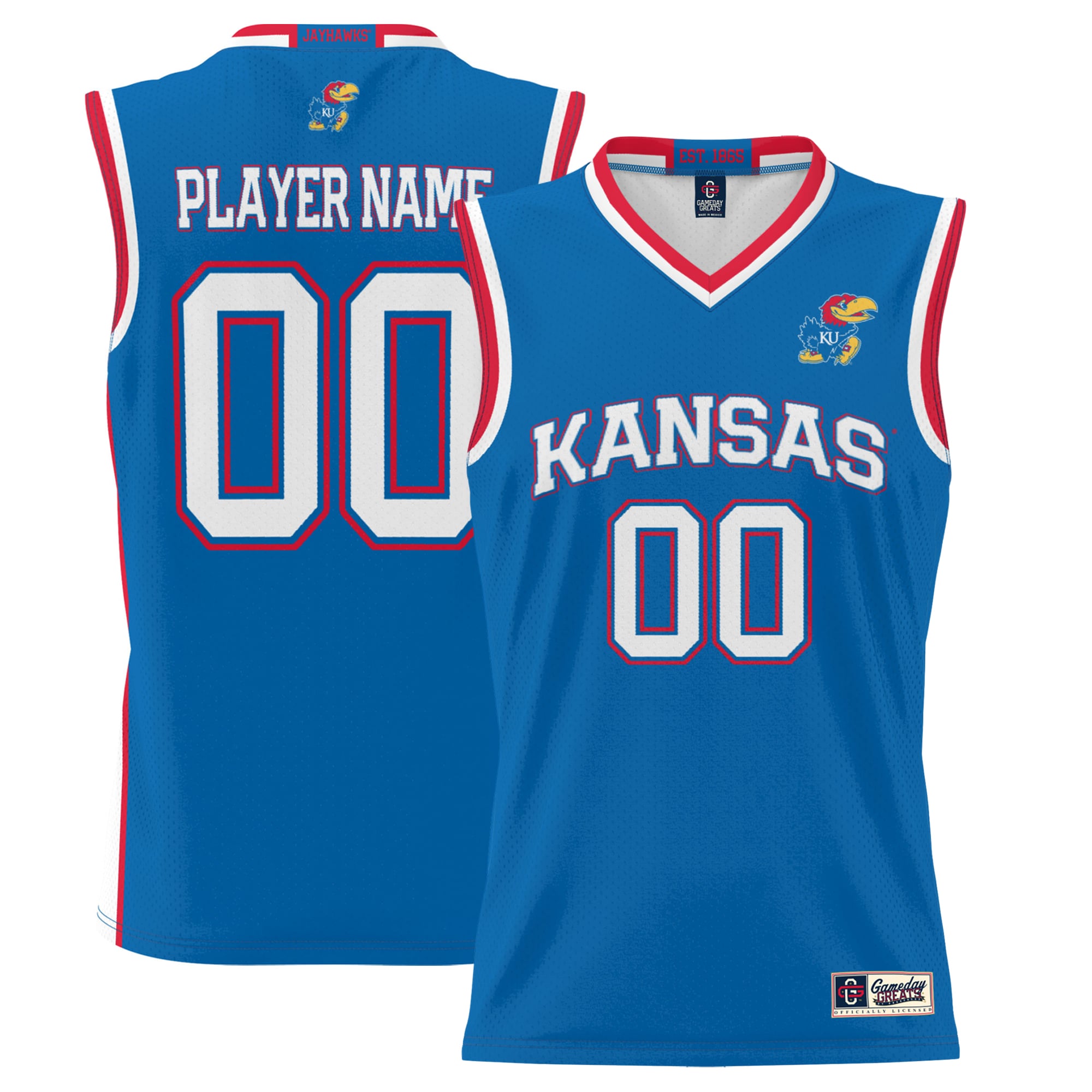 Kansas Jayhawks GameDay Greats Youth NIL Pick-A-Player Lightweight Women's Basketball Jersey - Royal