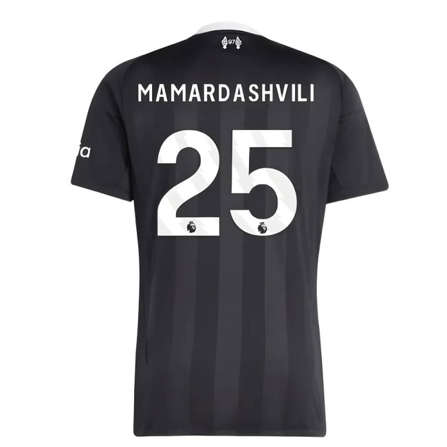 2025-2026 Liverpool Third Goalkeeper Shirt (Black) (Mamardashvili 25)