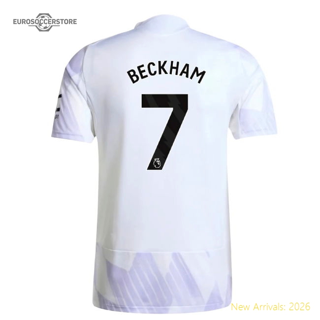 2025-2026 Man Utd Away Soccer Shirt (Beckham 7) In Multiple Youth Sizes