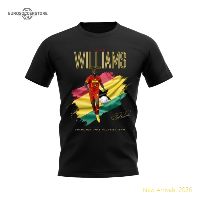 First-class Inaki Williams African Stars T-shirt (black) - Affordable