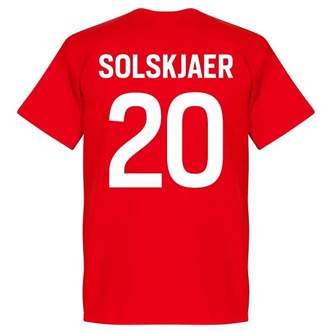 Norway Solskjaer 20 Team T-Shirt - Red Premium Netherlands