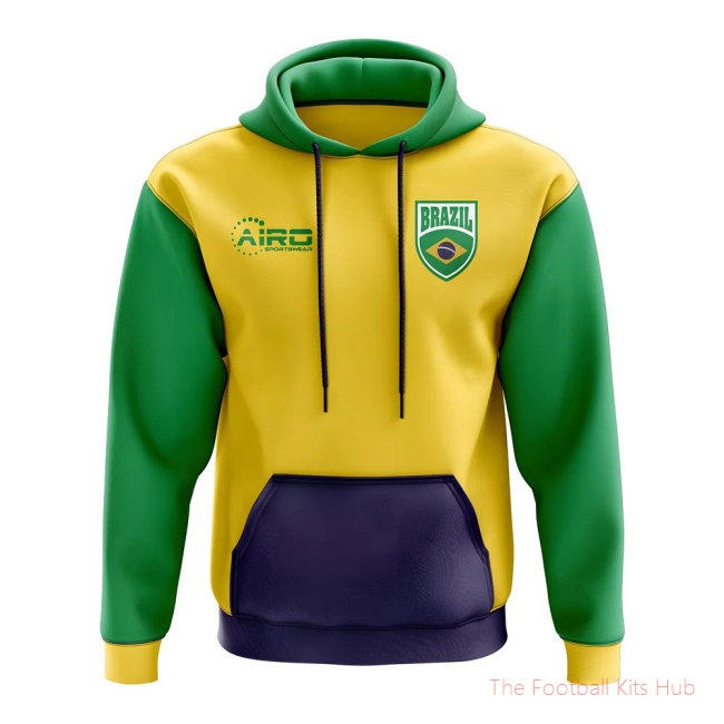 Brazil Concept Country Football Hoody (Yellow)