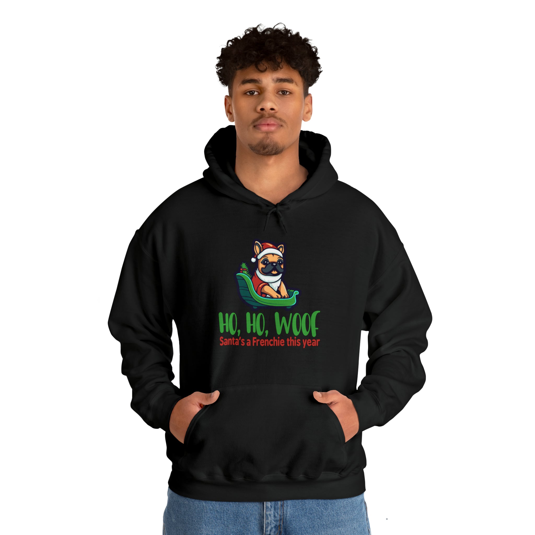 Comfortable Durable Ho Ho Woof Unisex Hoodie for Fashion Lovers Durable