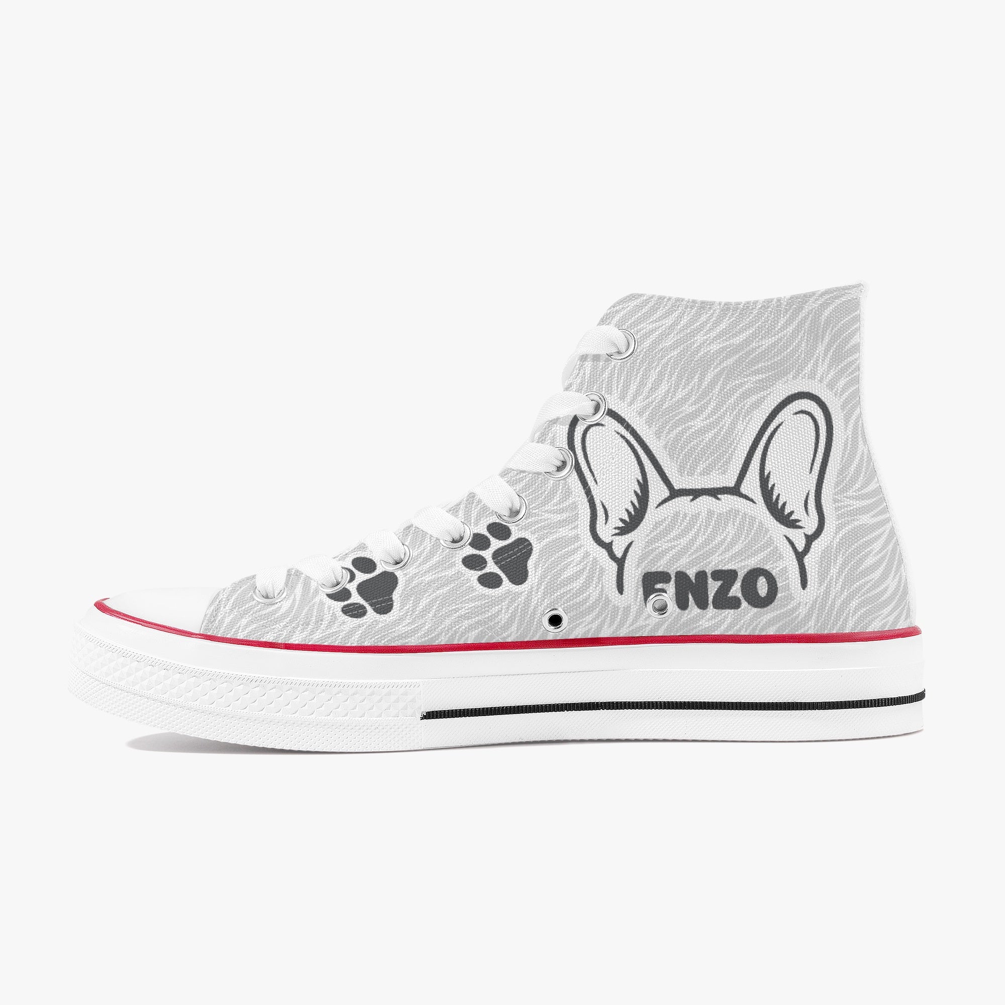Moose - Personalized High-Top Canvas Shoes