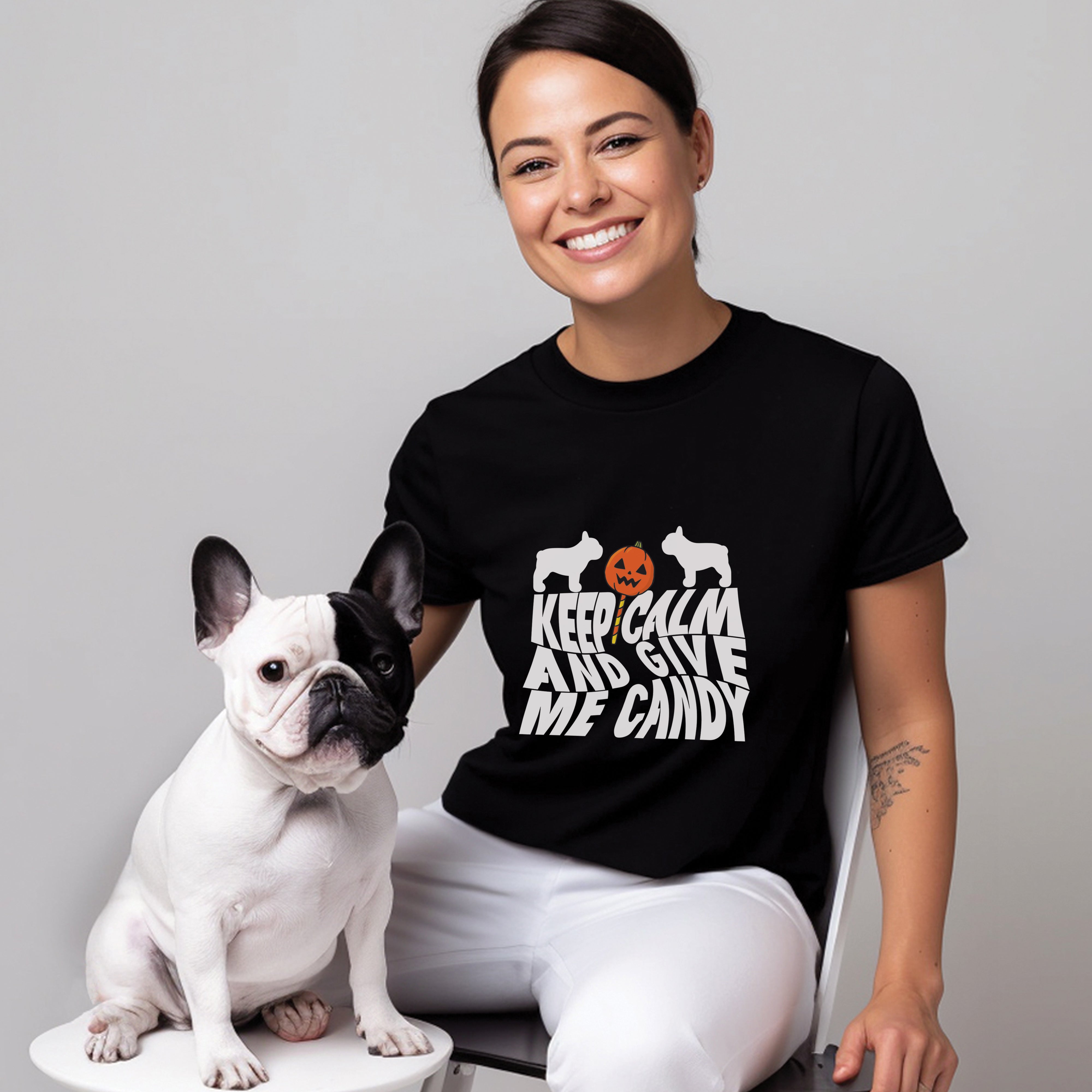 Spooktacular Frenchie Halloween - Stylish Unisex T-shirt Indoor Comfort
