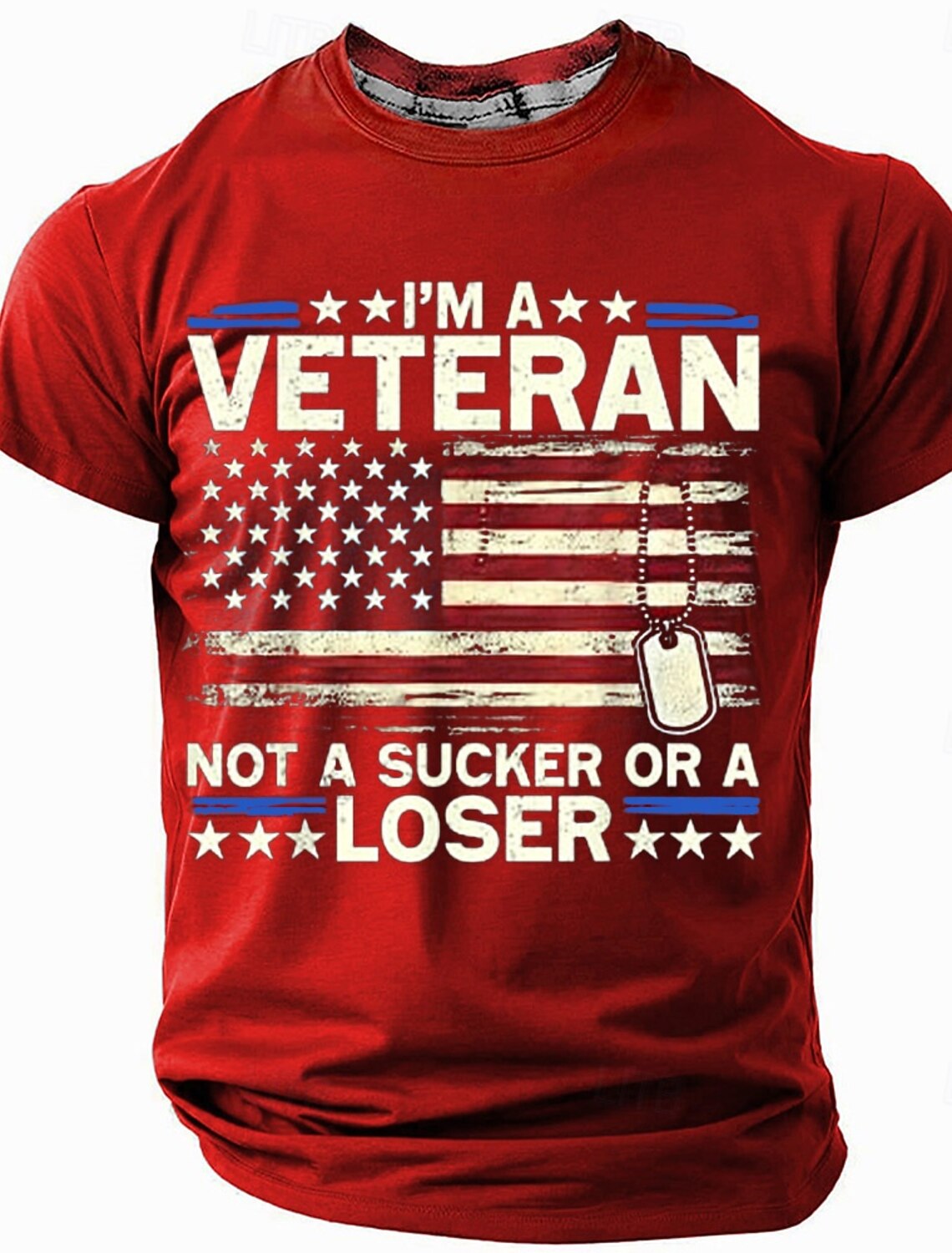 4th of July 2026 250th Memorial Day Men's Patriotic Vintage Patriot 3D Print Veteran Crew Neck Short Sleeve T-Shirt