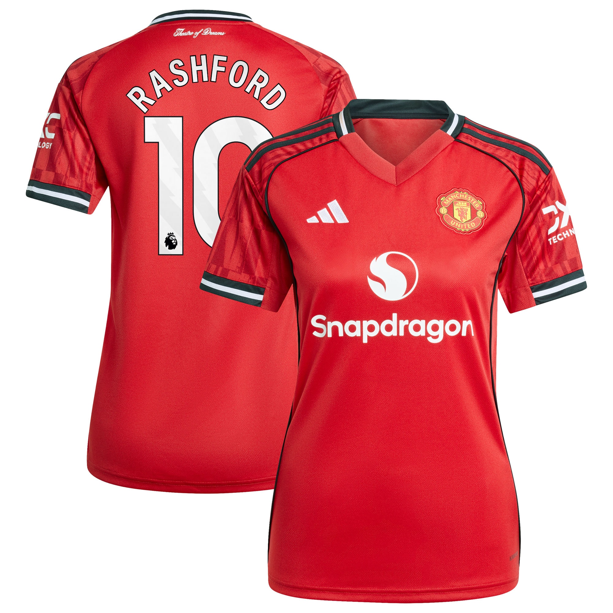 [SJH] Marcus Rashford Manchester United Women's Home 2025/26 Replica Player Jersey - Red