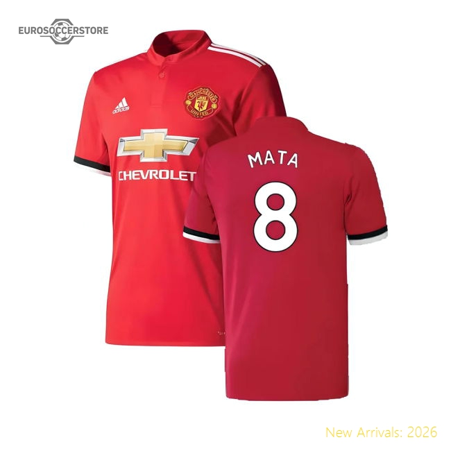 Manchester United 2017-18 Home Jersey ((Excellent) 4-5 Year) (Mata 8)