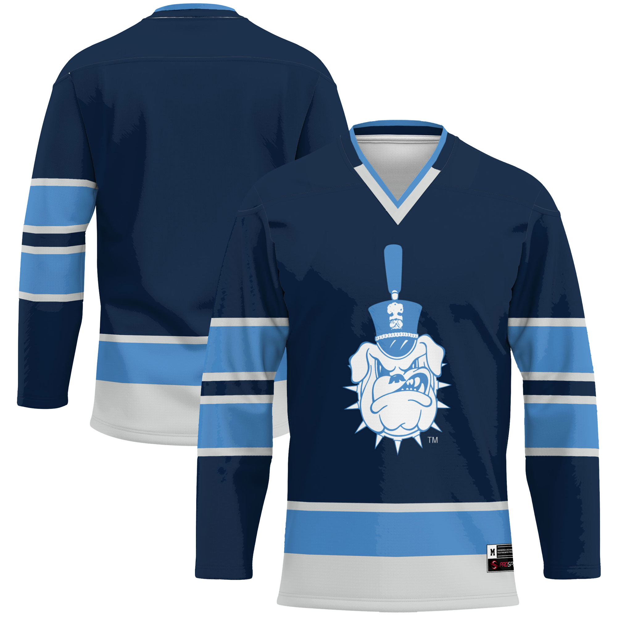 [NJP] Youth Citadel Bulldogs GameDay Greats Hockey Jersey - Navy