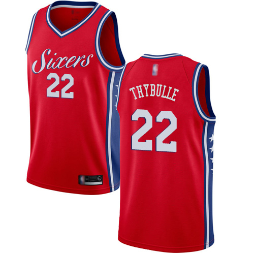 Red PHI Philadelphia 76ers #22 Nike Authentic Jersey Basketball Jersey