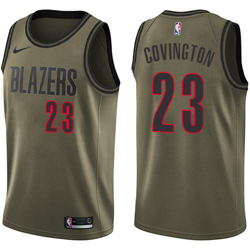POR #23 Robert Covington Top-Grade 2024 Icon NBA Jersey - Green