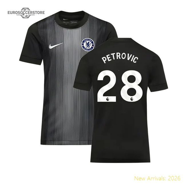 Premium 2025-2026 Chelsea Home Goalkeeper Shirt (black) - Kids