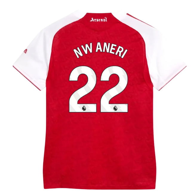 2025-2026 Arsenal Authentic Home Shirt (Womens) (Nwaneri 22) (Match...