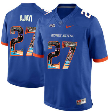 Men's None Blue 2024 official licensed Jay Ajayi #27 embroidered