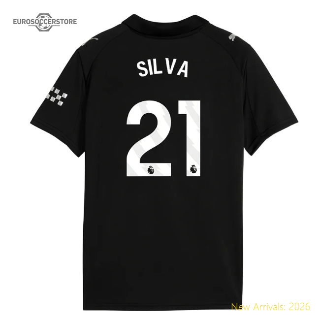 2025-2026 Premier League Team Away Jersey Silva Adidas Climacool