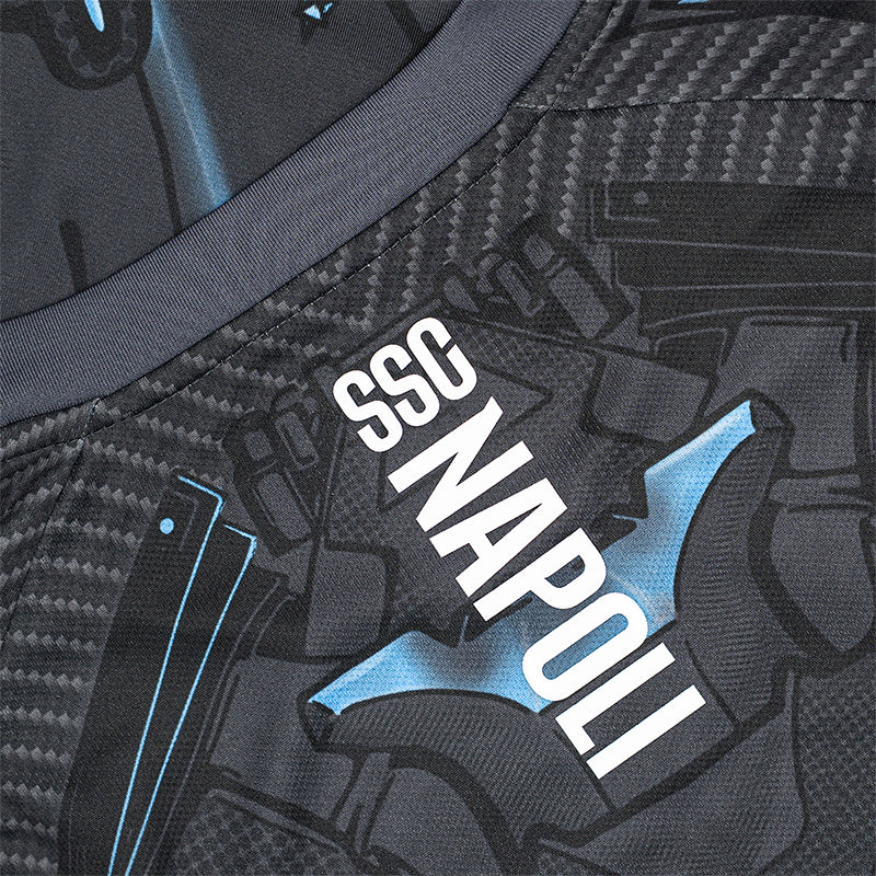 SSC Napoli Ebony Training Soccer Jersey 2025/26 Authentic Kit