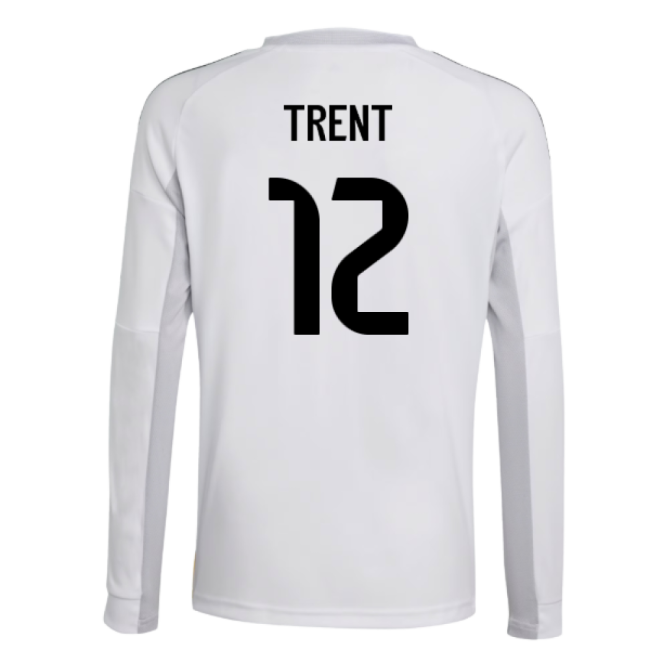 Best-Selling 2025-2026 Real Madrid Long Sleeve Home Shirt (Kids) (Trent