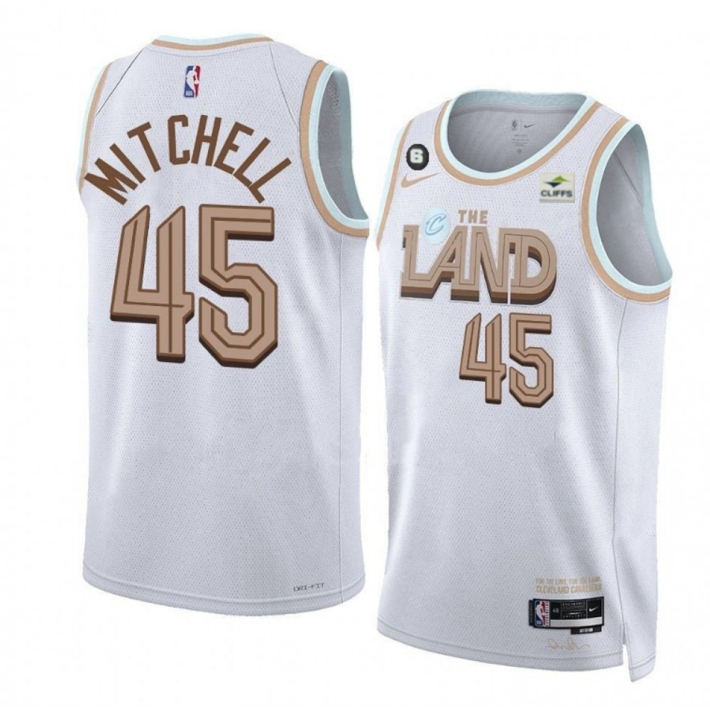 Donovan Mitchell45 White Jersey - City Edition - NBA Collection