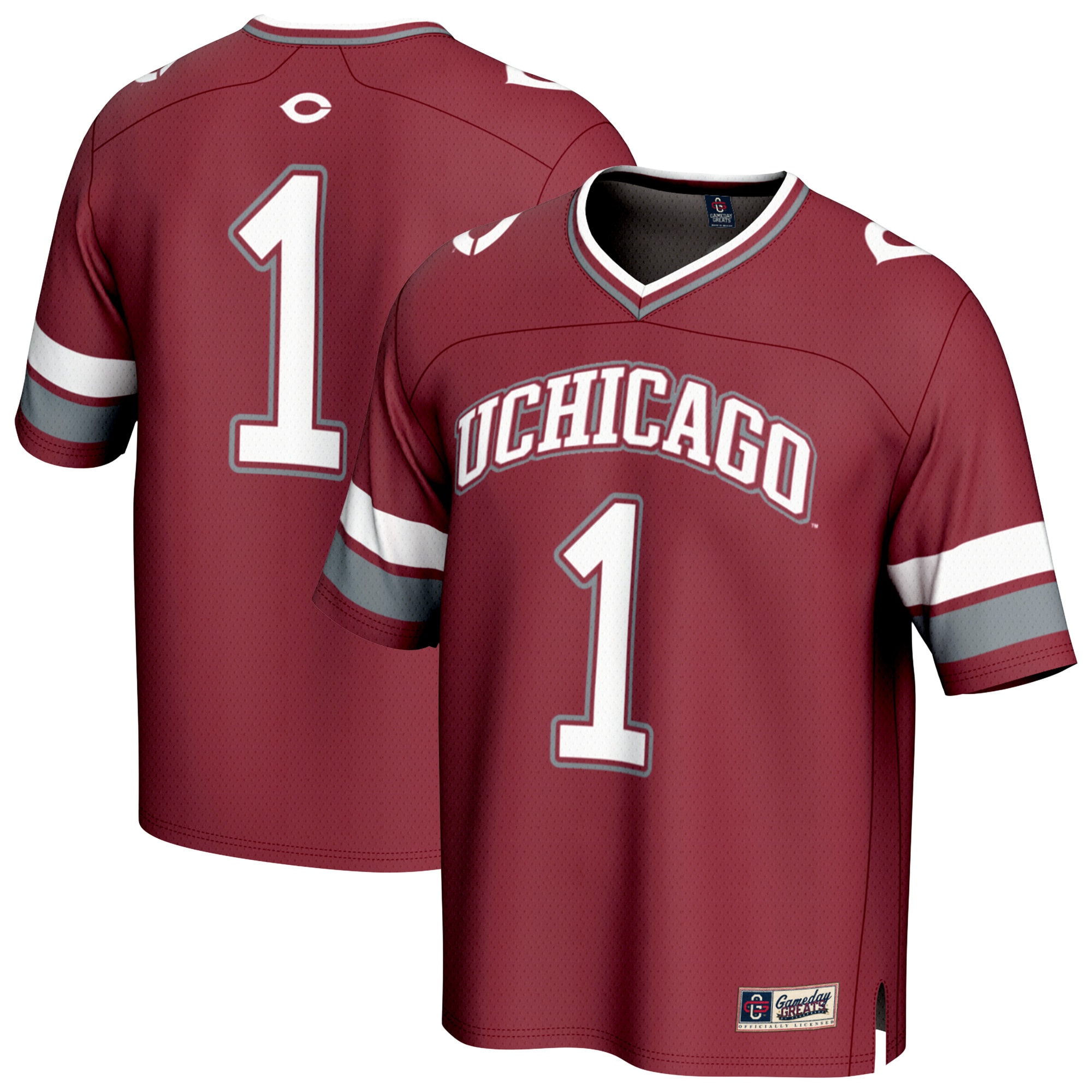 #1 UChicago Maroons GameDay Greats Youth Lightweight Collegiate Football Fashion 26/27 Football Jersey - Maroon