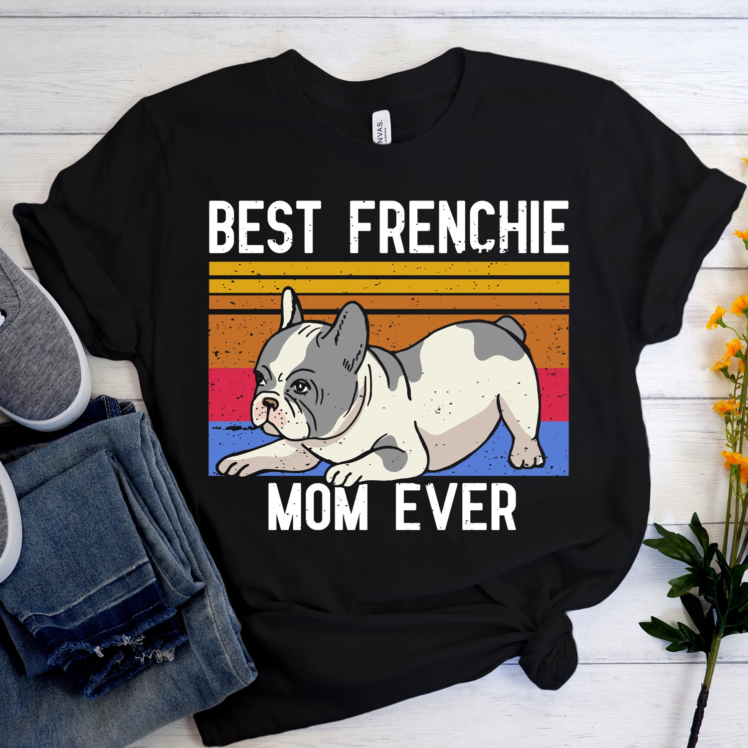 Best - Bulldog Inspired French Bulldog Mom- T-shirt For Frenchie Fans
