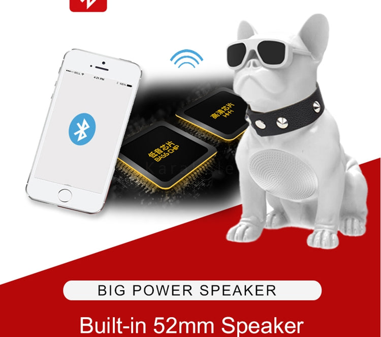 Fashion-Forward Puptunes French Bulldog Figurine Speaker for Dog Owners