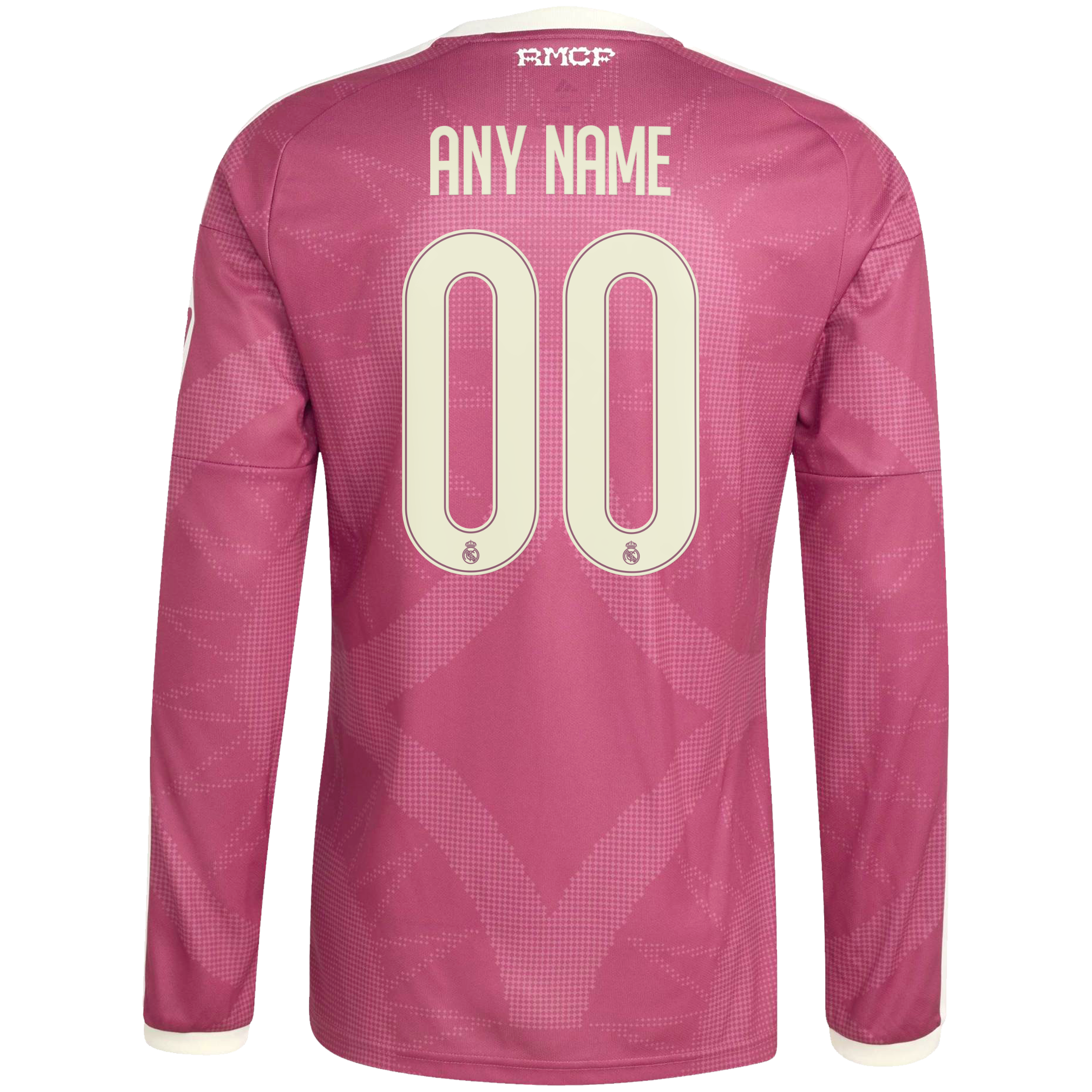 [SJH] Real Madrid 2026/27 Third Replica Custom Long Sleeve Jersey - Pink