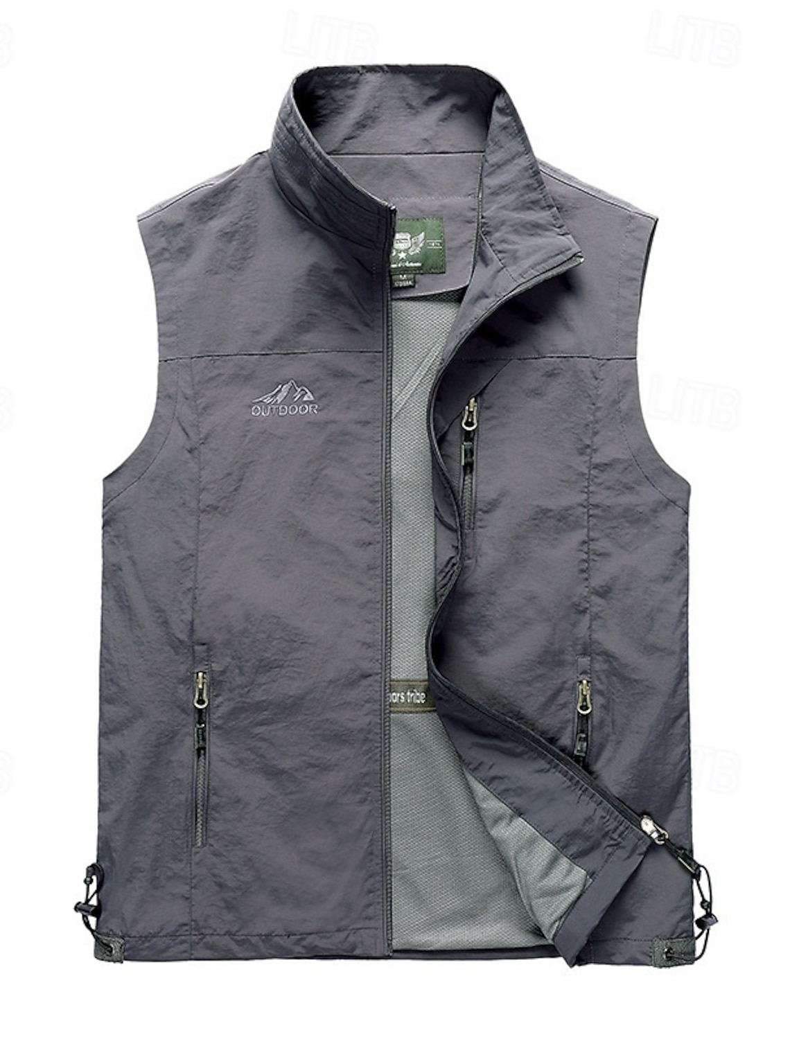 Men's Hiking Vest Winter Coat Hiking Fleece Vest Spring Autumn / Fall Outdoor Comfortable Breathable Vest Hunting Fishing Climbing Black Army Green Red Khaki Dark Blue
