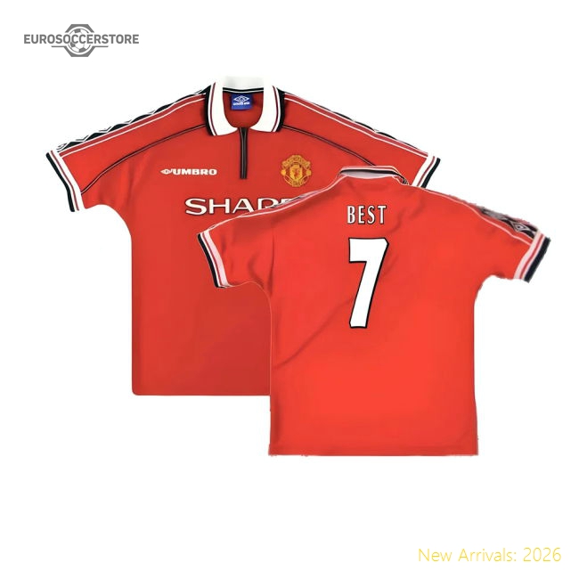 Official Manchester United 1998-2000 Home Shirt (xxl) (excellent