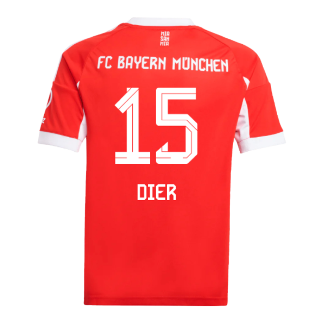2025-2026 Home Shirt by Bayern Munich (Junior