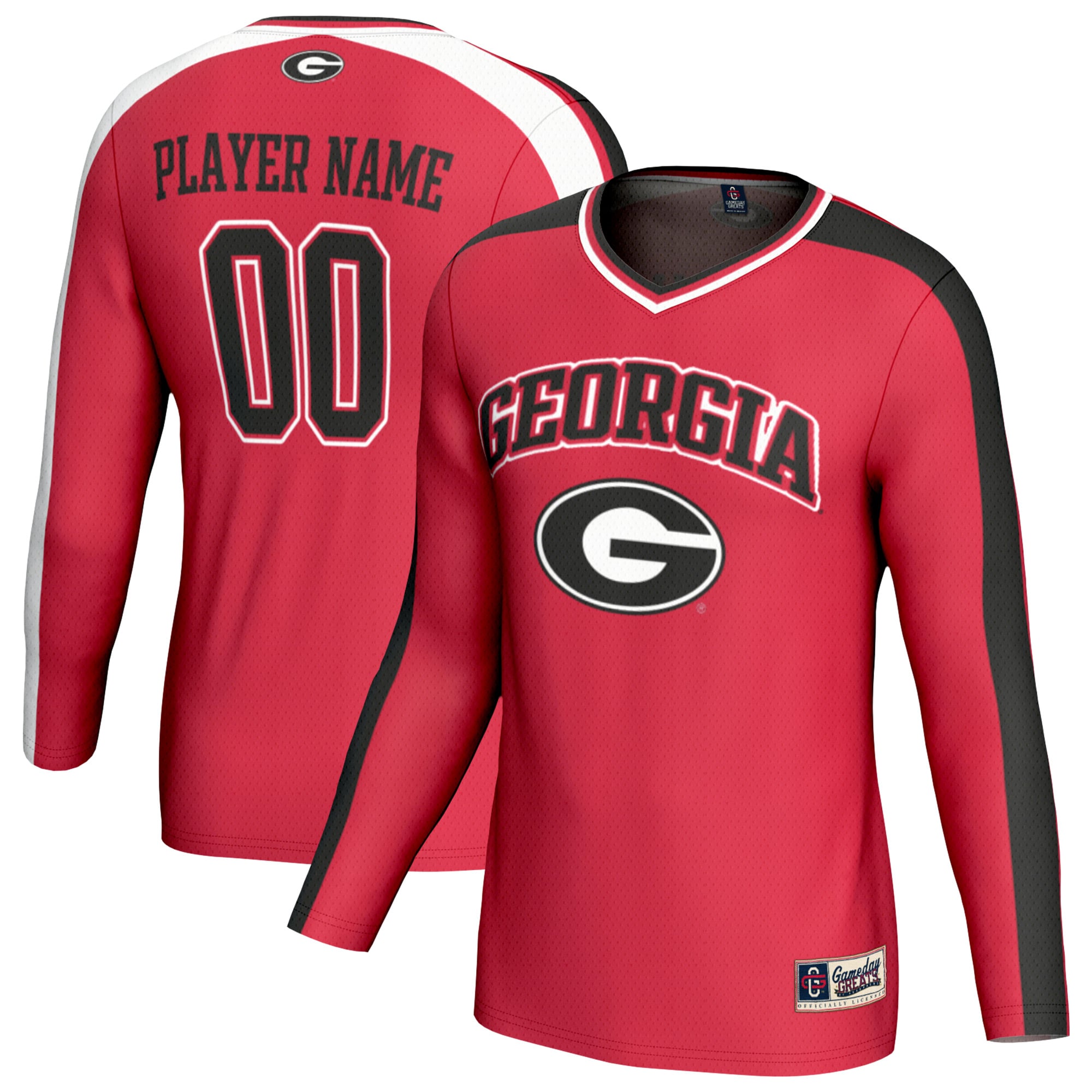 Georgia Bulldogs GameDay Greats Unisex NIL Pick-A-Player Collegiate Women's Volleyball Lightweight Fashion Jersey - Red