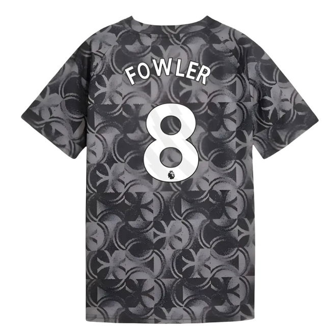 2025-2026 Man City Warm Up Jersey (Black) - Kids (Fowler 8)