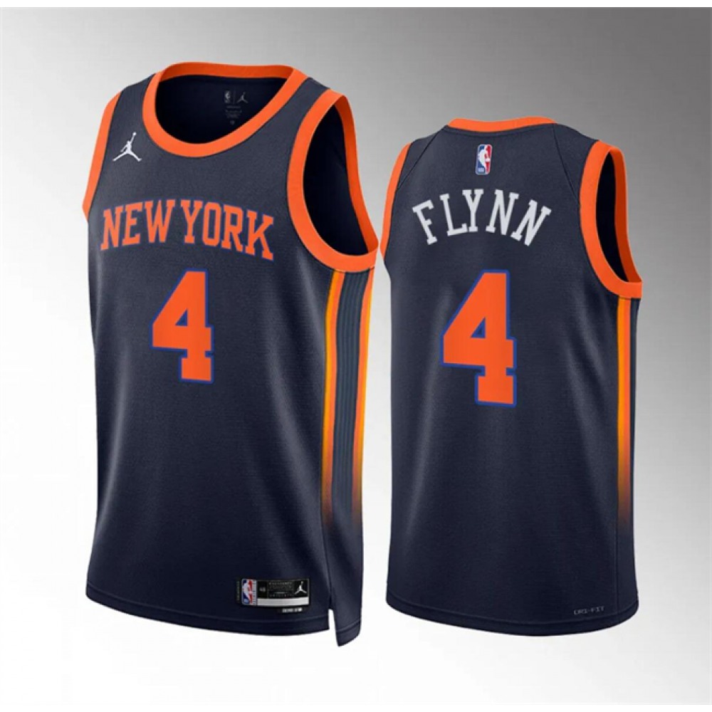 Performance Modern Men's Knicks #4 Malachi None Basketball Jersey