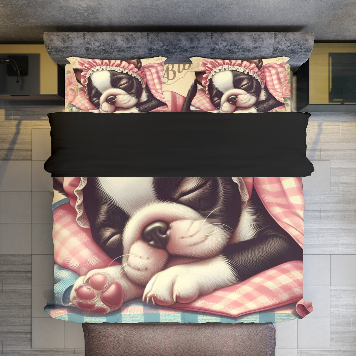 Hugo - Duvet Cover Set for Boston Terrier lovers
