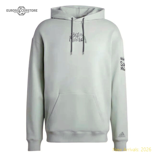 2023 Bayern Munich Chinese Story Hoody (silver Green) - Collectors Item