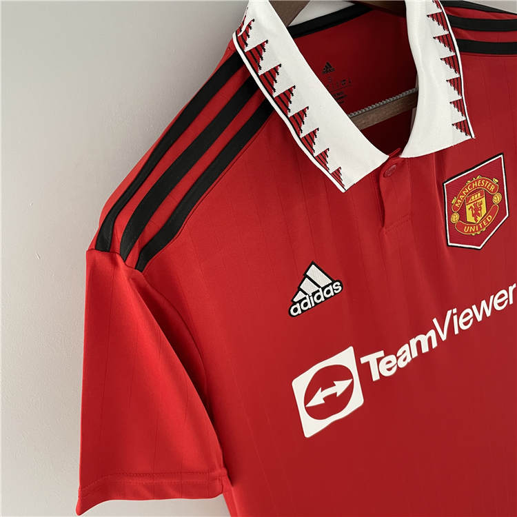 Authentic Man Utd Manchester United 2223 Home Kit Red Soccer Jersey