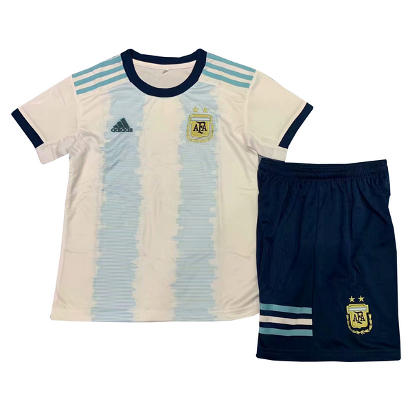 2019 Kids Argentina Home Soccer KitShirtShorts - Official Replica 5367